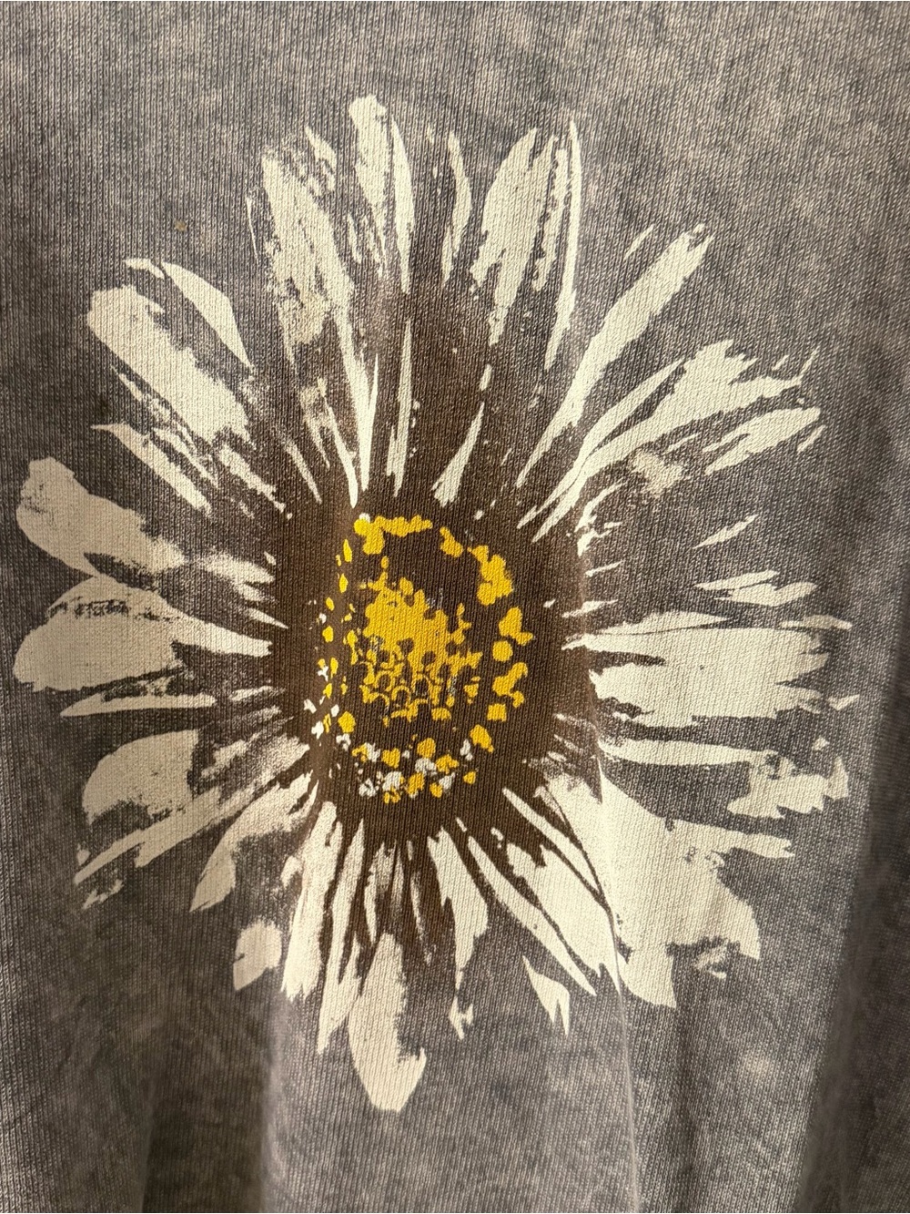 Jess & Jane Blue Tunic Top White Daisy Size L - Picture 2 of 6